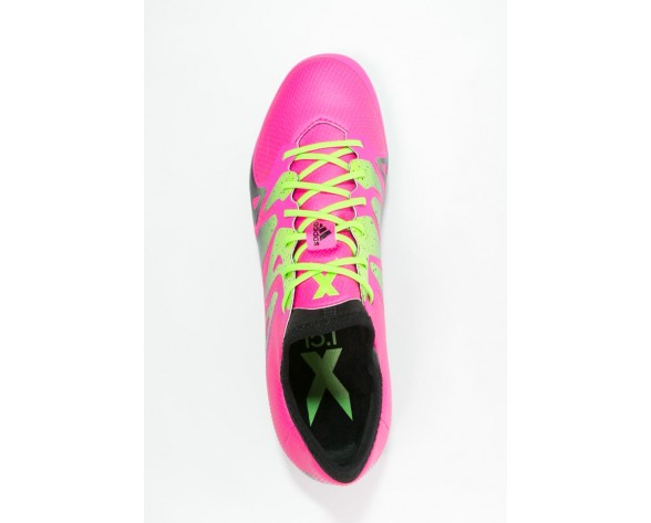 Zapatos de fútbol adidas Performance X 15.1 Fg/Ag Hombre Shock Rosa/Solar Verde/Núcleo Negro,adidas running,adidas superstar rosas,Programa de compra