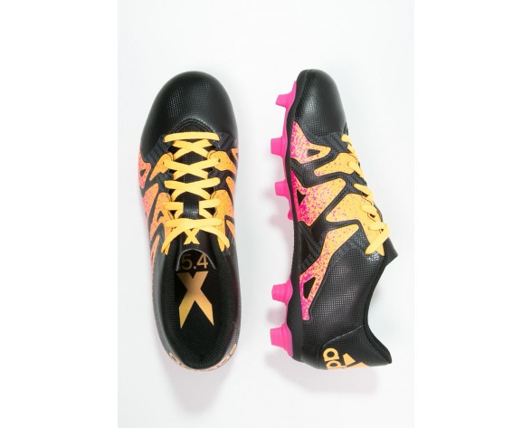 Zapatos de fútbol adidas Performance X 15.4 Fxg Hombre Negro/Shock Rosa/Solar Oro,zapatillas adidas chile,adidas baratas online,alta Descuento