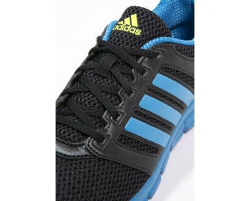 Zapatos para correr adidas Performance Breeze 101 2 Hombre Negro/Super Azul/Solar Amarillo,tenis adidas baratos,ropa adidas outlet,primer plano