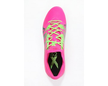 Zapatos de fútbol adidas Performance X 15.2 Fg/Ag Hombre Shock Rosa/Solar Verde/Núcleo Negro,reloj adidas originals,adidas rosas,compra