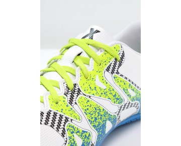 Zapatos de fútbol adidas Performance X 15.4 In Hombre Blanco/Semi Solar Slime/Núcleo Negro,zapatos adidas outlet,adidas ropa barata,avanzado