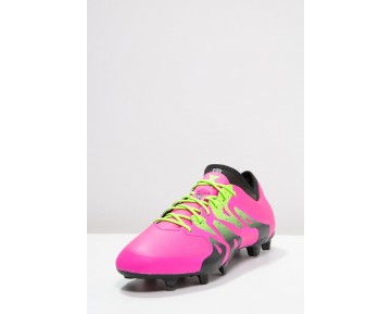Zapatos de fútbol adidas Performance X 15.1 Fg/Ag Hombre Shock Rosa/Solar Verde/Núcleo Negro,adidas running,adidas superstar rosas,Programa de compra