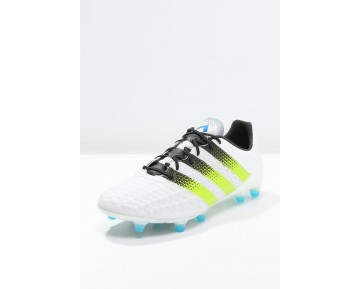 Zapatos de fútbol adidas Performance Ace 16.1 Fg/Ag Hombre Blanco/Semi Solar Slime/Shock Azul,chaquetas adidas,adidas baratas online,catalogo